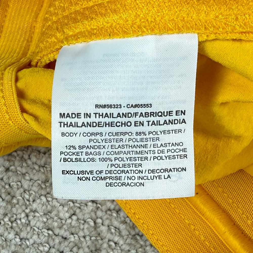 Nike Air Jordan Men Small Michigan Wolverines 11" Yellow Athletic Training Short - Picture 7 of 11